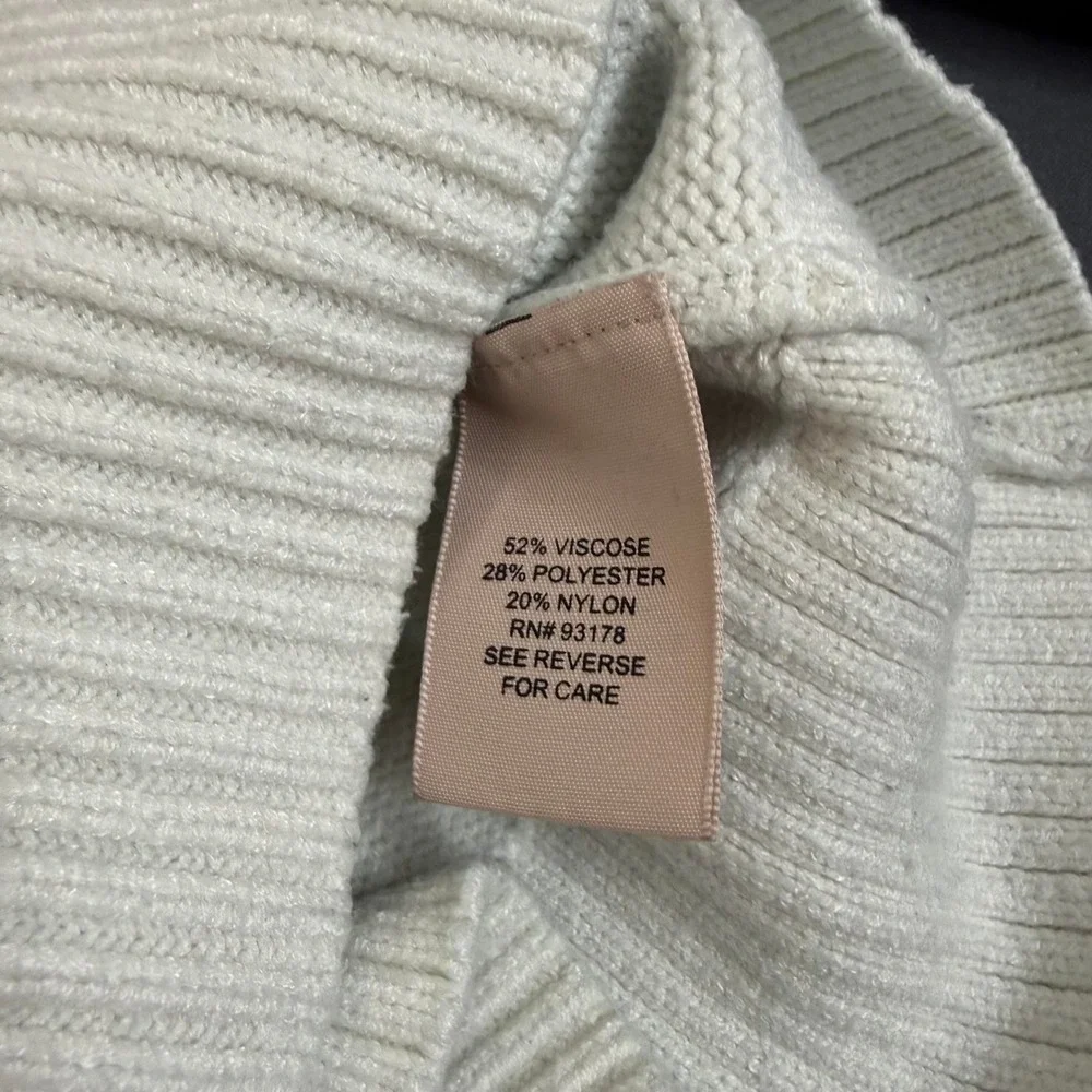 Philosophy Sweater Womens Small Light Blue Crew Neck Drop Shoulder Knit Pullover